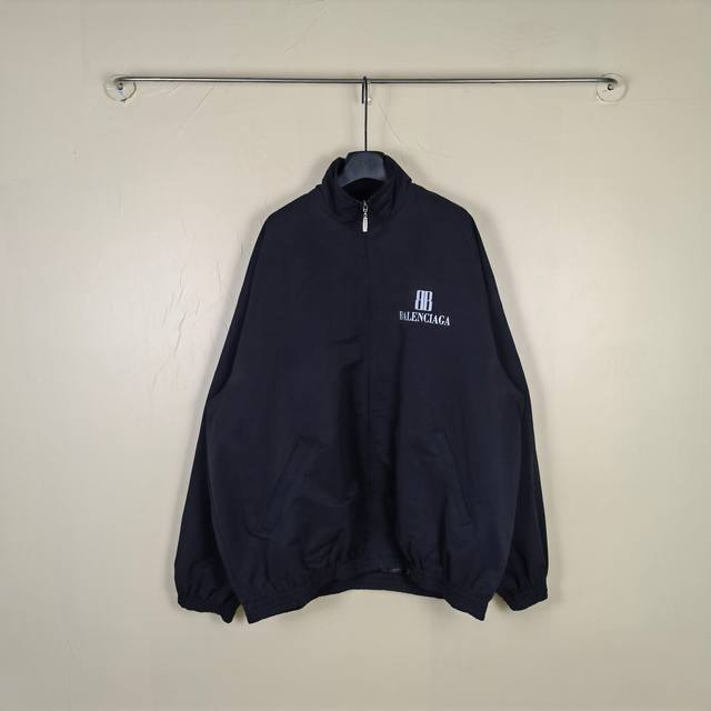 Blcg Nano Bb Hoodie 25 Latest Double B Logo Print Stand Collar Zip-Up Jacket/Win