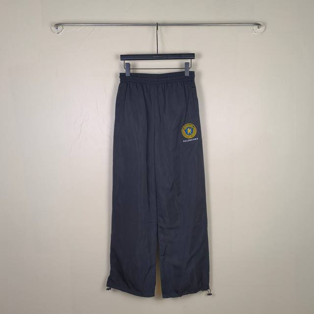 Blcg Uniform Patch Zip-Up 40 Fall Collection Round Logo Embroidered Track Pants