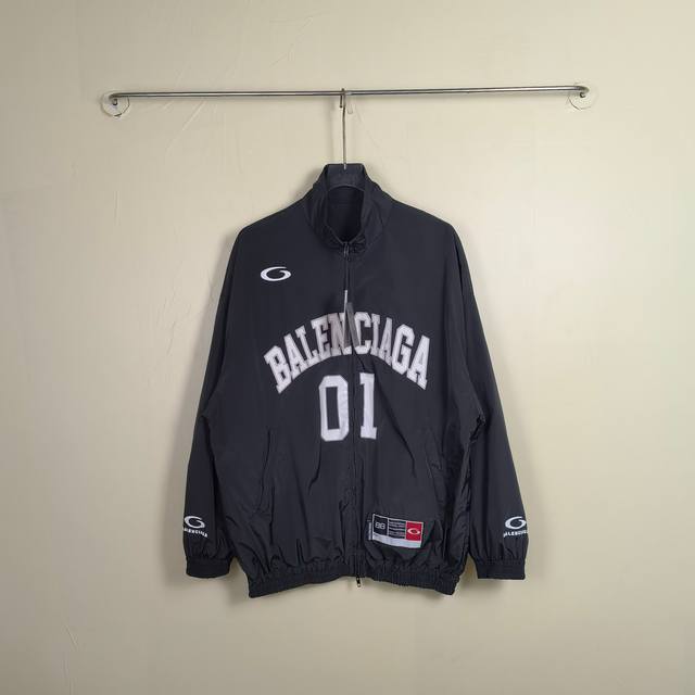 30 Blcg Basketball Series Tracksuit Jacket In Black Paris 25Fw Spring/Summer New