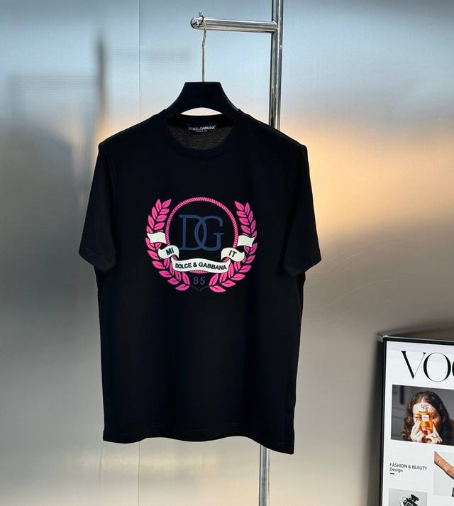 Big release! D&G Dolce & Gabbana 2025 Spring/Summer new round neck short-sleeved