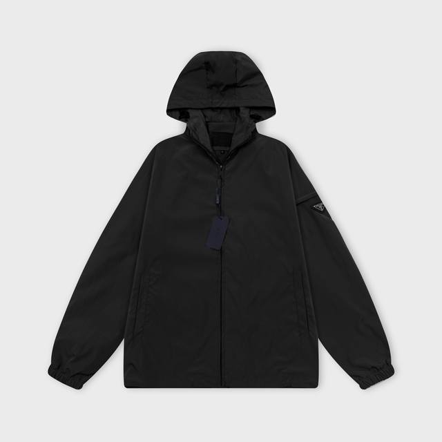 Prada 2025 Fall/Winter New Hooded Trench Jacket, official website synchronized p