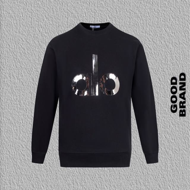 Style No. B104 Alo Gold Foil Letter Crew Neck Sweatshirt Consistent with Officia