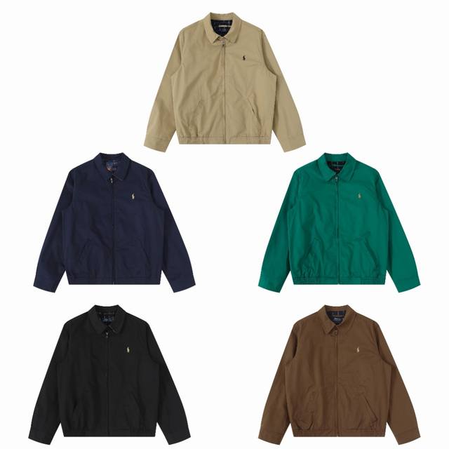 R25 Ralph Lauren Five-Color Classic Unisex Zipper Jacket Rl12168 Yi Mengling's S