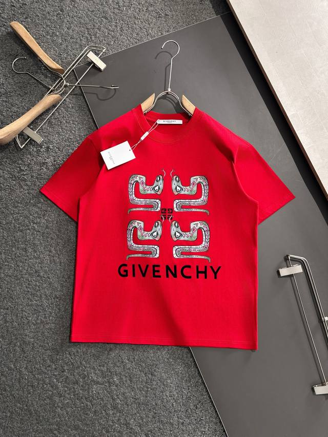 Gvc Fashion Show Style Classic Letter Design Short-Sleeve T-Shirt, 300g Pure Cot