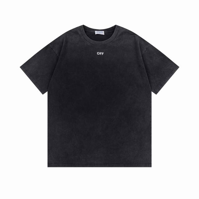 9102#. Off White 25 New Arrow Wash Short-Sleeve T-Shirt (Ddd). Color: Black (Ddd