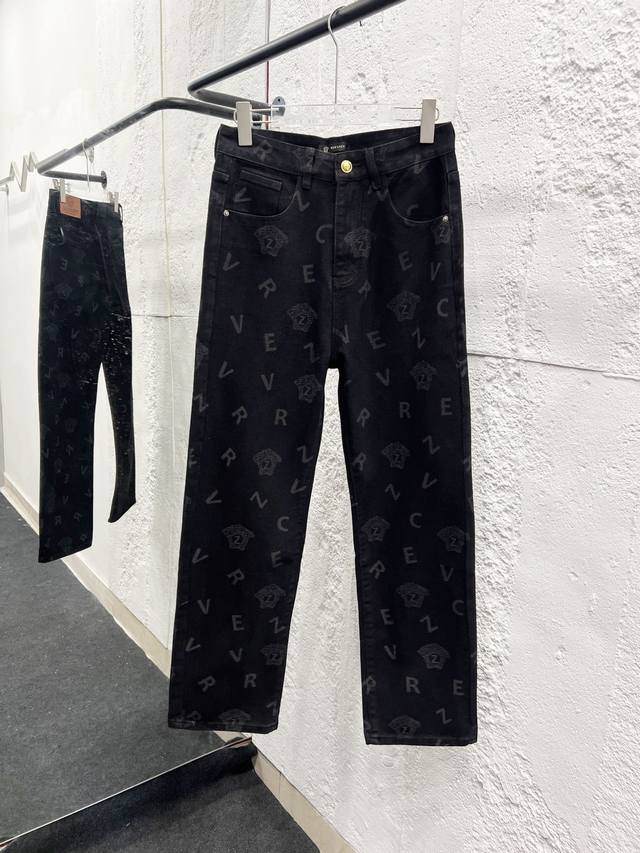 Style No.: 897 Versace & Versace Classic All-Over Logo Jeans. Original sourced a