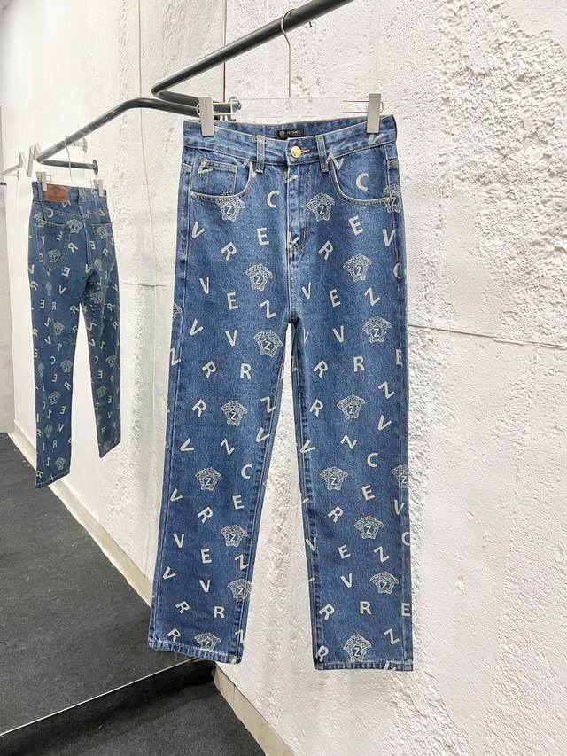 Style No.: 896 Versace & Versace Classic All-Over Logo Jeans Original sourced an