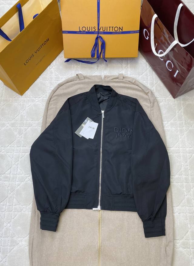 Dior 1947 Commemorative Flight Jacket. Made with 75% long-staple cotton and 25%