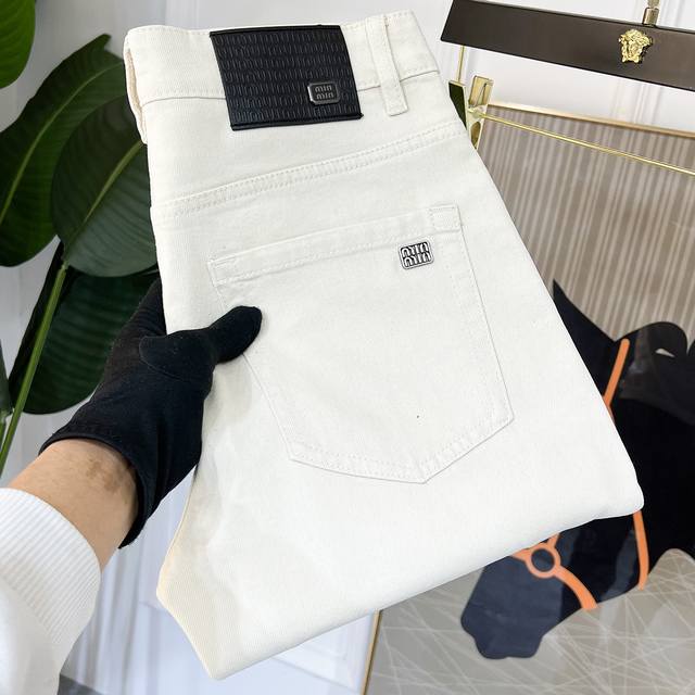 MiuMiu 2640Ss Spring/Summer Jeans. 1:1 replica of the original, a perfect everyd