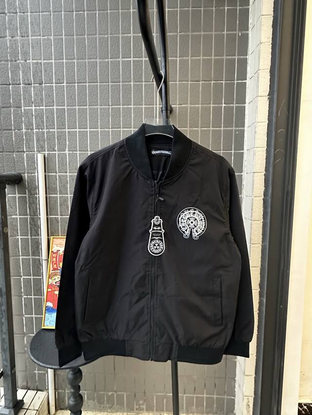 Style No.: Tt75 Chromehearts Full Pearl Baseball Jacket Clear texture, high-qual