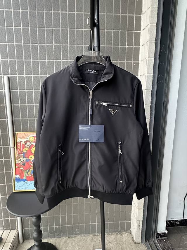 Style Number: Tt71 Prada Spring/Autumn New Stand Collar Jacket/Workwear Jacket,