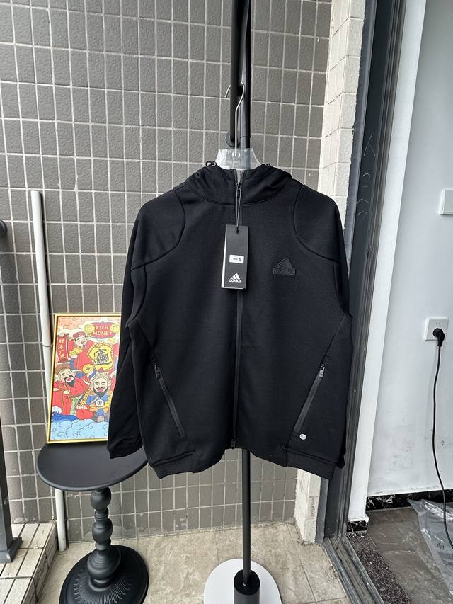 Style Number: Tt67 Adidas Solid Color Cardigan Sweatshirt Early Autumn Loose Hoo