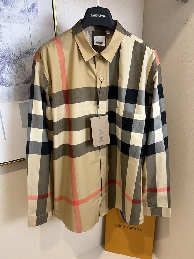 Size: Xs SML Single Color Burberry Classic Check Shirt, British Style Burberry C