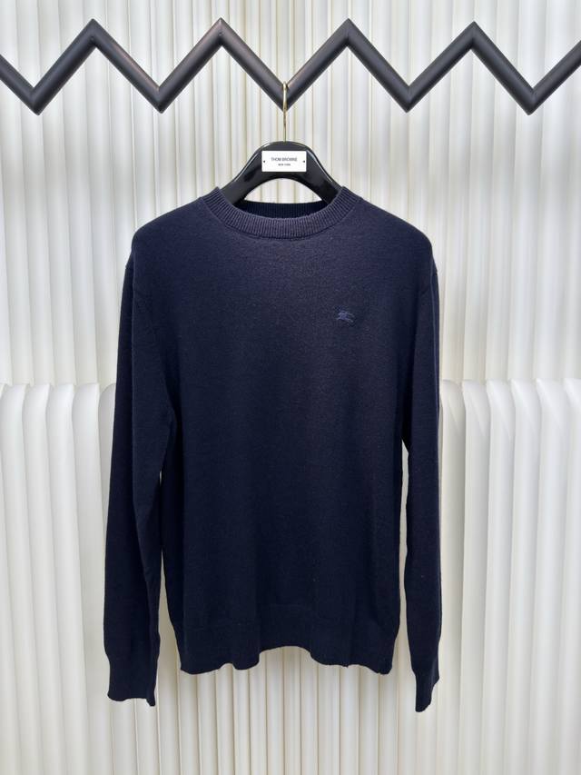 Burberry Embroidered Crew Neck Knit Sweater. Primarily made of cashmere, this sw