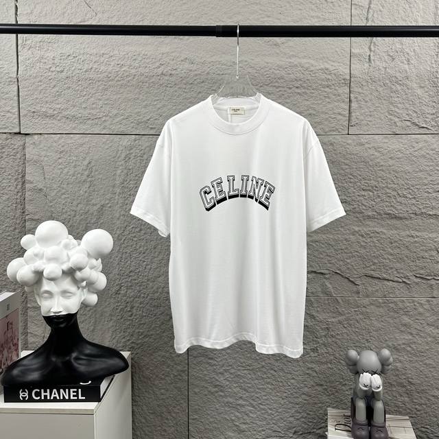 Celi*Ne Celine 2025 Spring/Summer Simple Letter 3D Flocking Process Personalized