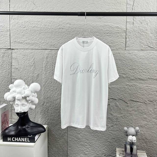 Dio* Christie Dior 2025 Spring/Summer New Classic Lettering Tinted Silver 3D Sil