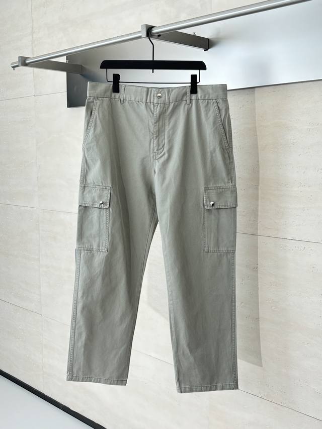 Burberry* 25Ss New Letter Embroidery Multi-Pocket Cargo Pants (Ddd) These are cr