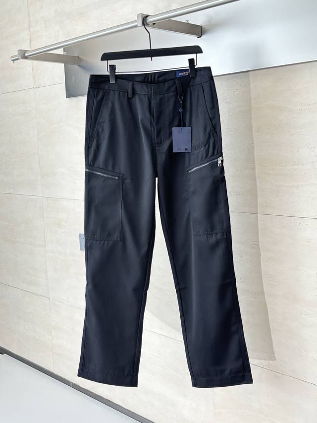 Louis Vuitton Embroidered Multi-Zip Pocket Straight Leg Work Pants (Ddd) Custom-