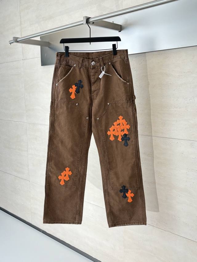 Chrome Hearts* Ch Workwear Patchwork Jeans (Ddd). Made with high-ounce twill was