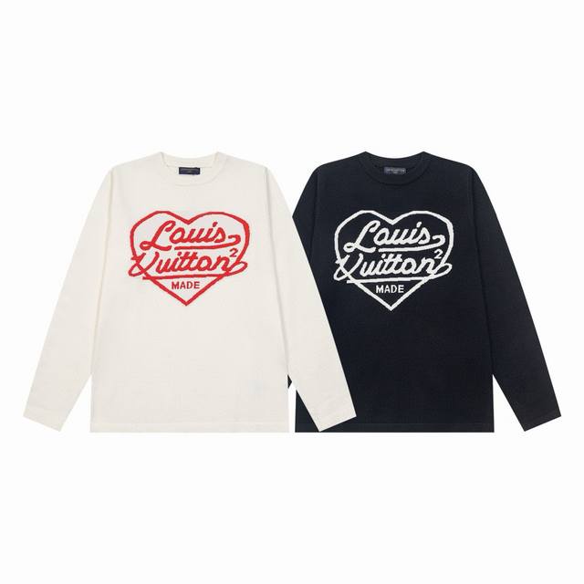 Style No.: Y227 New LV Heart Sweater with 15% Wool, soft and comfortable against