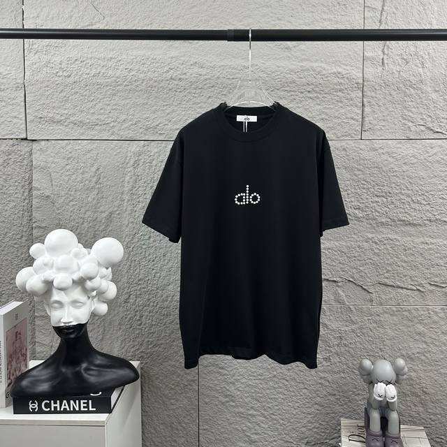 Alo*2025 Spring/Summer Classic Simple Letter 3D Pearl Hot Rhinestone Process Per