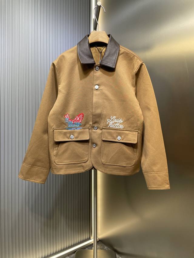 Decorative Work Jacket (Ddd) This cotton canvas work jacket is from the Pharrell