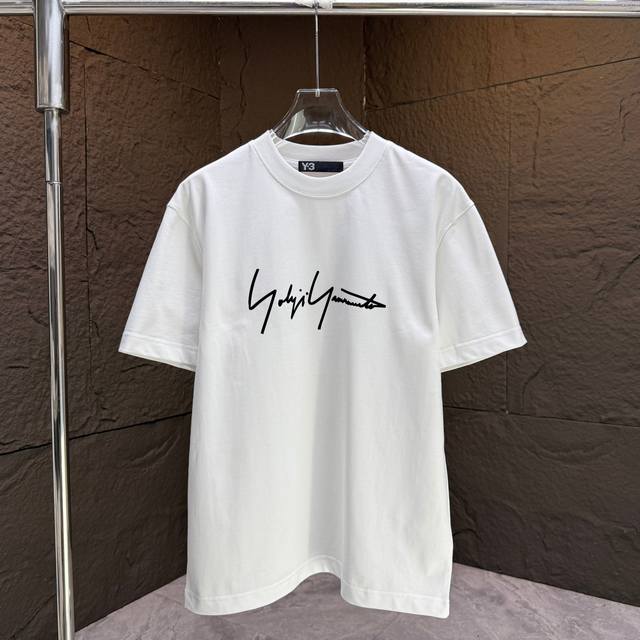 Y3* Yohji Yamamoto* 2025 Autumn/Winter New Short-Sleeve T-Shirt Custom Pure Cott