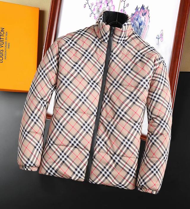 Burberry down-filled quilted cotton-padded jacket, complete with all three label