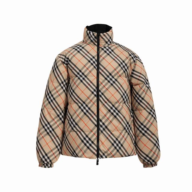 24Fw Checkered Reversible Down Cotton Vest Reversible Design Uniqueness and Prac