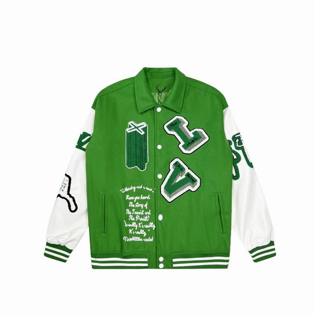 Louis Vuitton Fw21 Wizard of Oz Embroidered Baseball Uniform. Fabric: Custom-mad