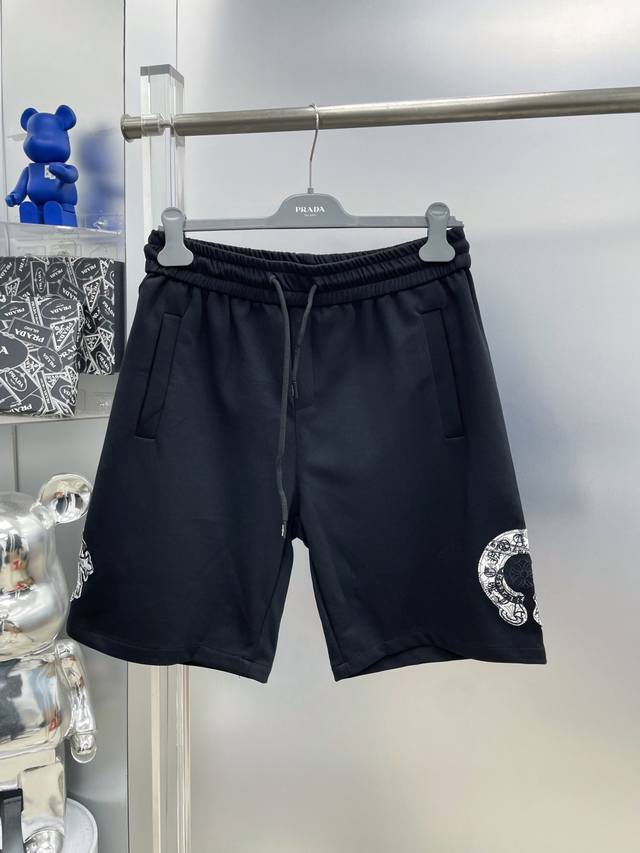 Ch Chrome Hearts 25Ss New Horseshoe Sanskrit Embroidered Logo Shorts Ss Classic