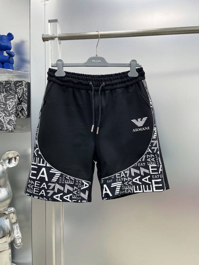 Arma 2025 Summer New Ea7 Logo Triangle Casual Shorts Ss Classic brand logo acces