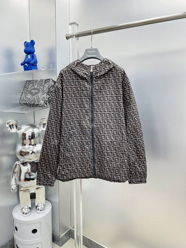 A complete Fendi 2025 Summer New All-over Print Monogram Sun Protection Set (wit