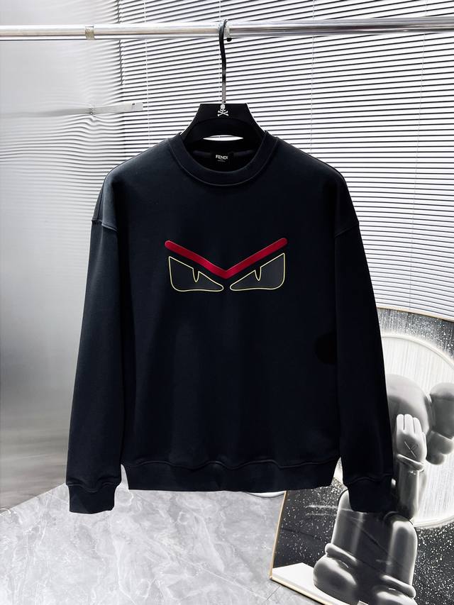 Fendi 2025Ss New Long-Sleeve Crew Neck Sweatshirt, High-End Version! Custom-made