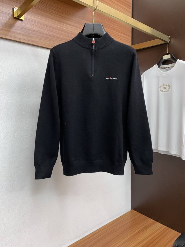 Kiton 2025Fw Men's Autumn/Winter Sweater, Base Layer, Outerwear, Casual Everyday