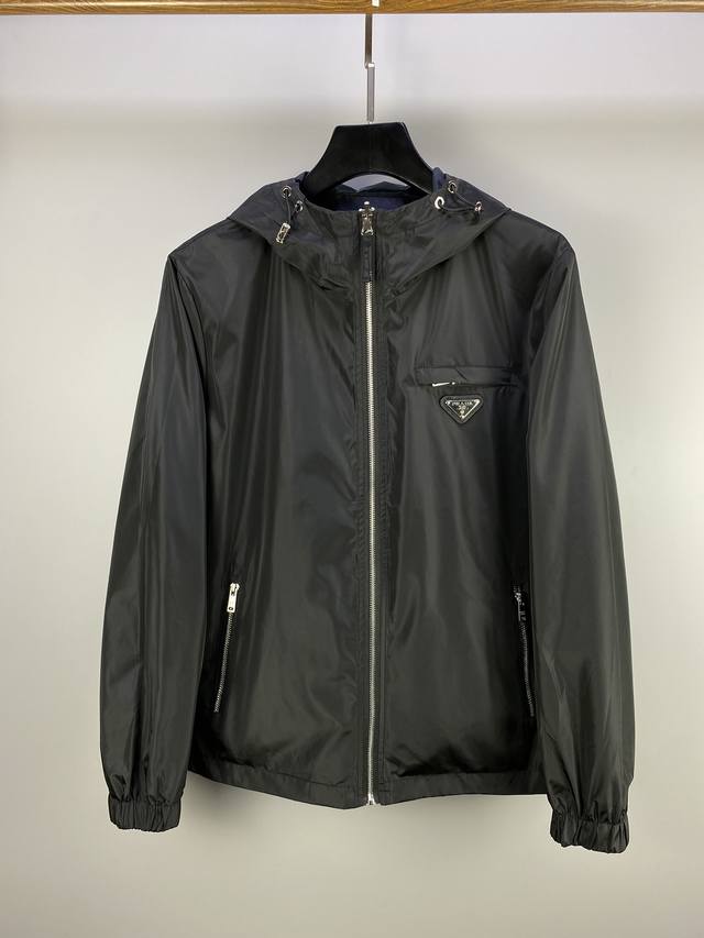 Prada Reversible 2025 Spring Jacket Hooded Jacket# Available simultaneously on t