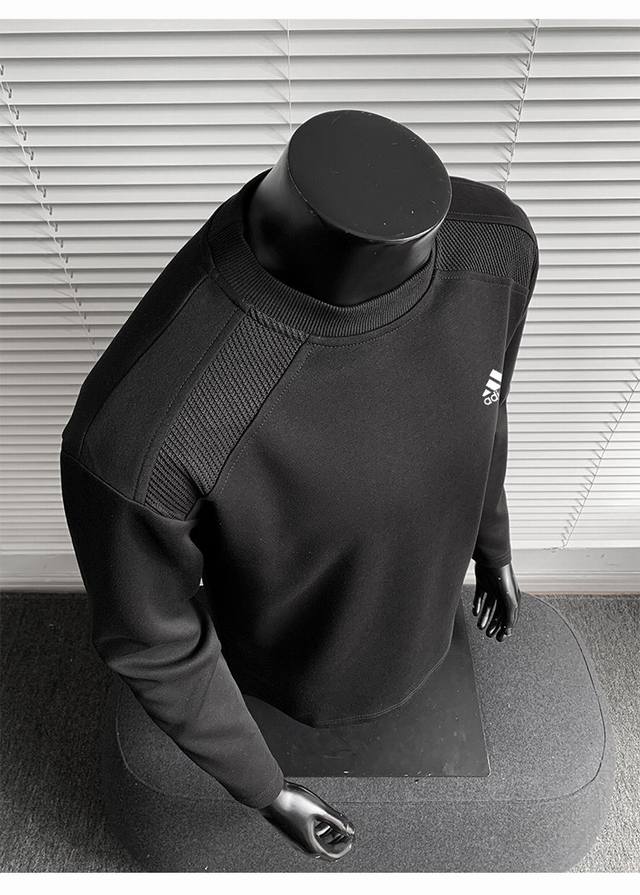 High-quality Adidas 25Ss Autumn Double-Neck Sweatshirt Long-Sleeve T-Shirt Men's