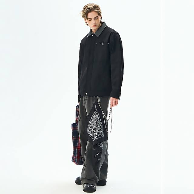 High-quality Prada 25Ss Autumn Four-Color New Men's Trendy and Stylish Jacket Th