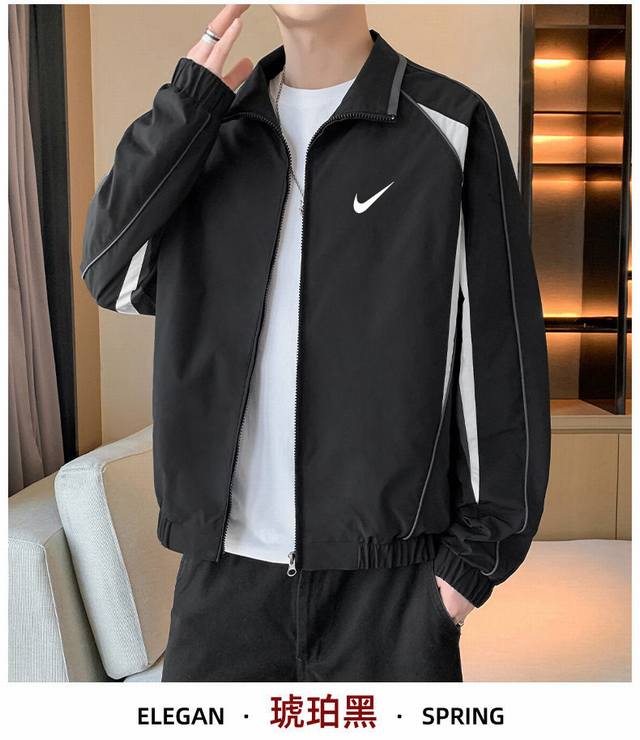 High-quality Nike 25SS Autumn Two-Color Autumn Data Style Men's Trendy Jacket Th