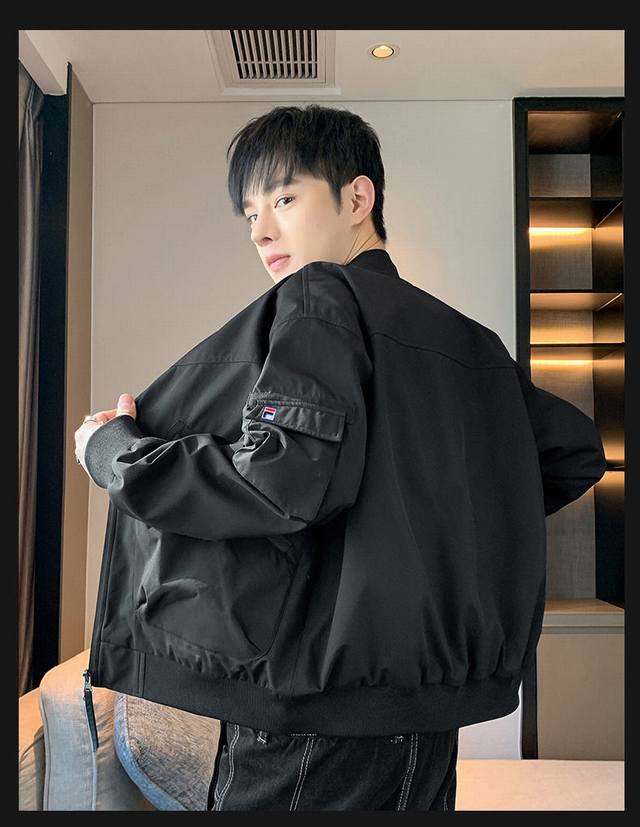 High-quality Fila 25Ss Autumn Four Colors Autumn Data Style Men's Trendy Jacket