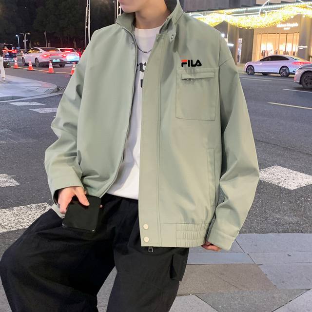 High-quality FILA 25Ss Autumn Five-Color New Men's Trendy and Handsome Jacket Th