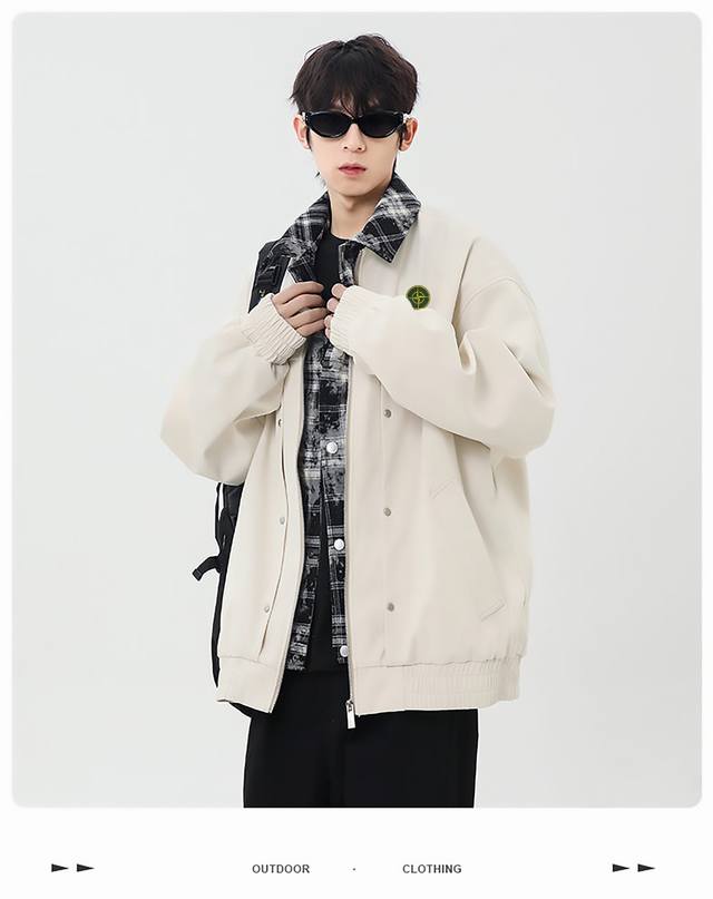 High-quality Stone Island 25Ss Autumn Three-Color New Trendy and Stylish Faux Tw