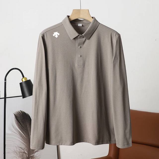 2025 Autumn New Men's Long-Sleeve T-Shirt, Outdoor Sports Breathable Casual Polo