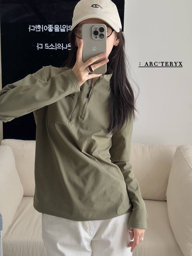 Misty Green (for Ddd) Arc'teryx Couple Fleece Half-Zip Sweatshirt ( Cleanfit) |