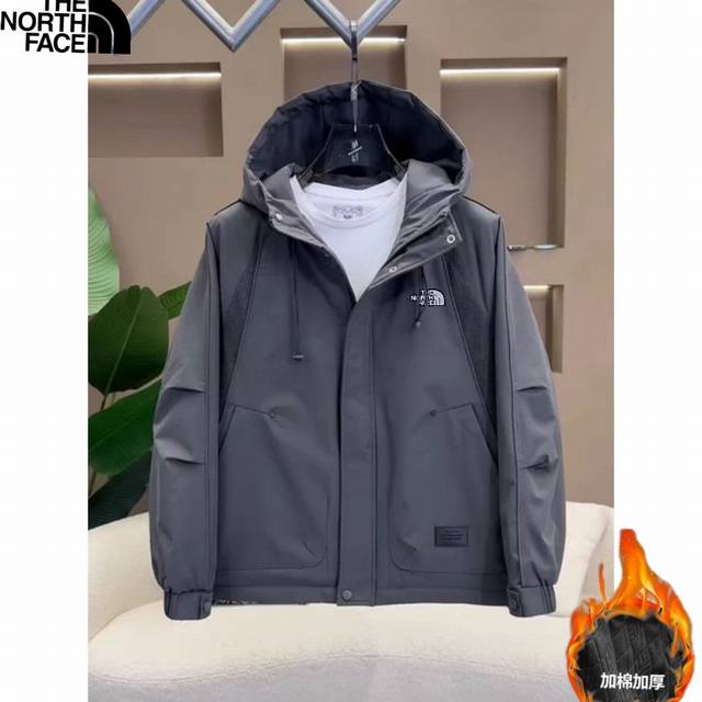 The North Face unisex hooded, large-pocket, padded, thickened outdoor functional