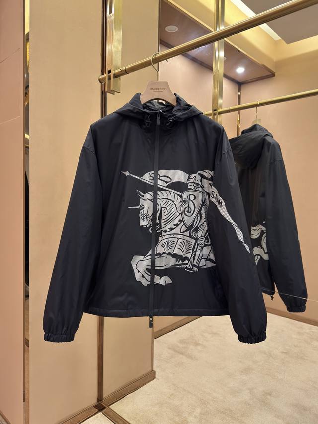 Equestrian Rider Logo Nylon Jacket# Ddd