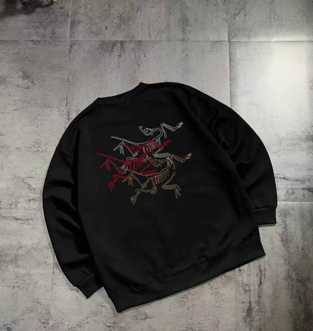 New Arrival: Silver Fox Velvet Arc'teryx Basic Couple Crew Neck Sweatshirt. Made