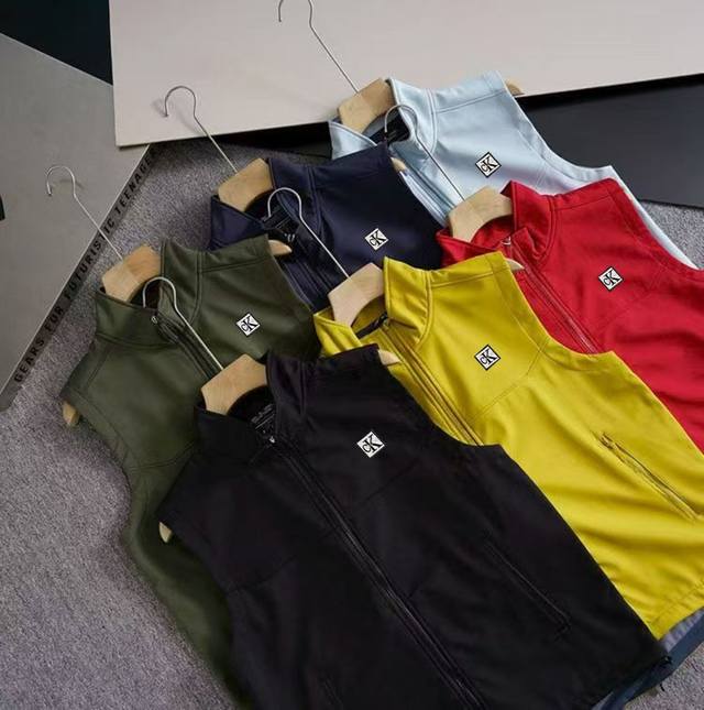 Calvin Klein Ck 25Ss Autumn New Men's Stand Collar Windproof and Waterproof Vest