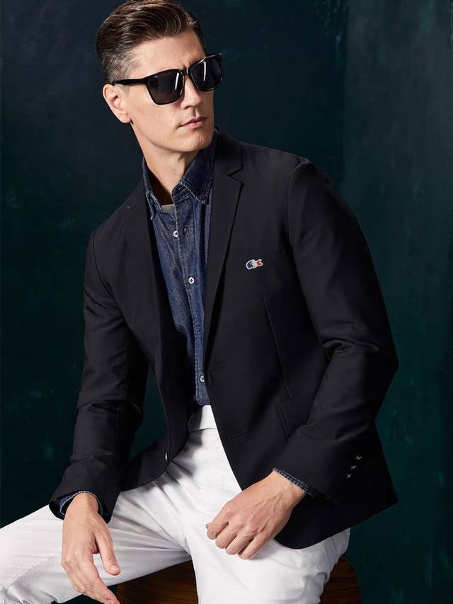 Lacoste French Colorful Crocodile 25S Autumn New Men's Business Casual Knitted S