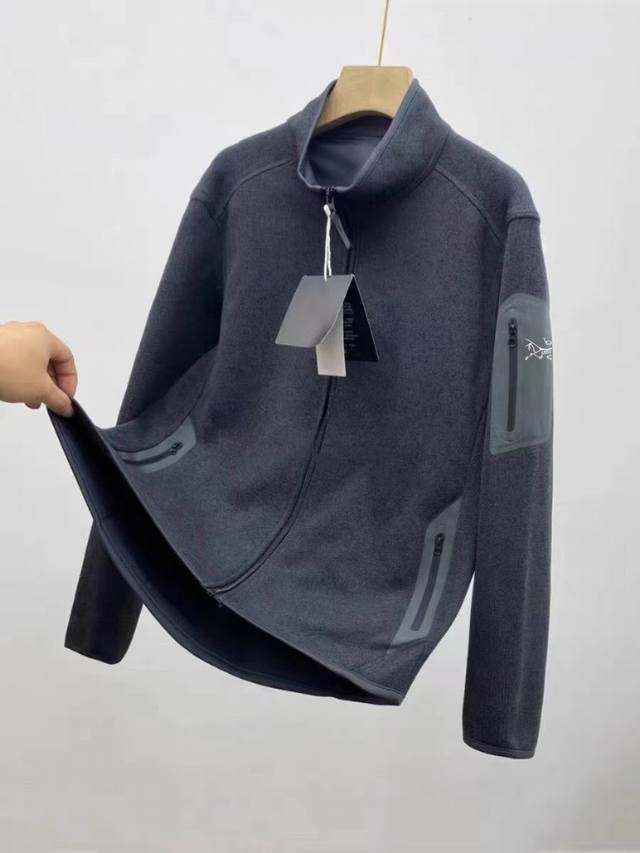 Arc'teryx Fall/Winter Covert Collection Unisex Stand Collar Cardigan Lightweight